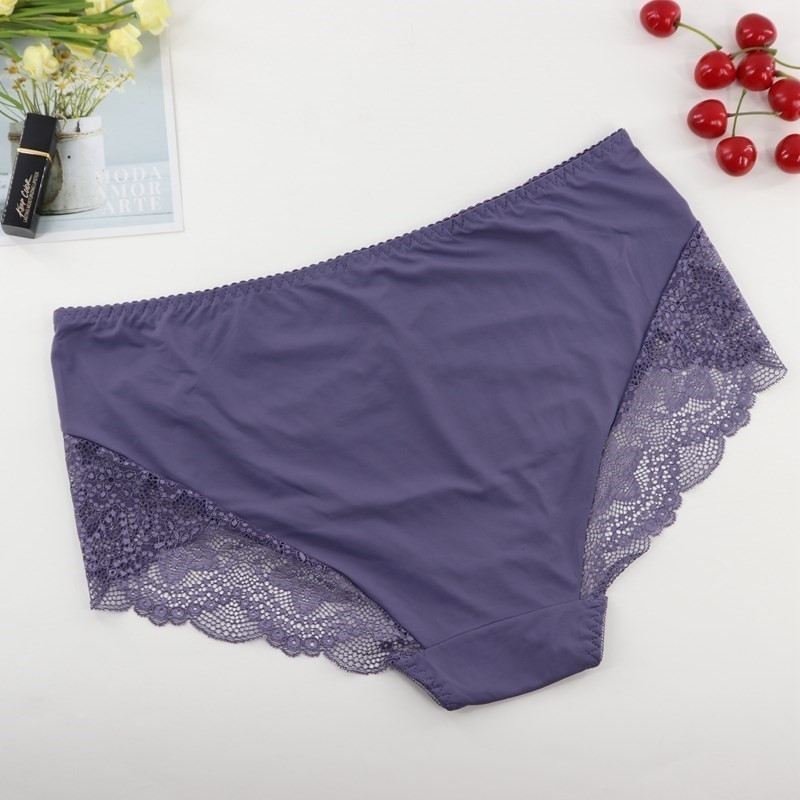 Beauwear Ženske donje gaće veće veličine Ženske gaćice Udobne intimne gaćice Čipkano donje rublje Gaćice Ice Silk Izdubljeno Seksi donje rublje