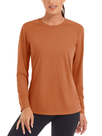 Dámske letné rýchloschnúce tričká TACVASEN s UV filtrom UPF 50+, výkonné, s UV ochranou, s dlhým rukávom a plaveckým topom.