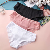 VDOGRIR Sexy nohavičky Dámske bavlnené čipkované nohavičky Spodná bielizeň Bezšvové sexy nohavičky Jednodielne dámske spodné prádlo s nízkym pásom Dámske spodné prádlo Tanga