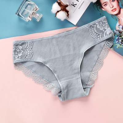 VDOGRIR Sexy nohavičky Dámske bavlnené čipkované nohavičky Spodná bielizeň Bezšvové sexy nohavičky Jednodielne dámske spodné prádlo s nízkym pásom Dámske spodné prádlo Tanga