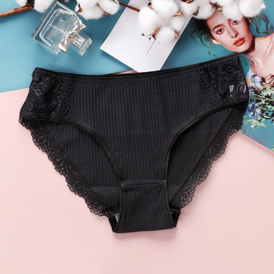VDOGRIR Sexy nohavičky Dámske bavlnené čipkované nohavičky Spodná bielizeň Bezšvové sexy nohavičky Jednodielne dámske spodné prádlo s nízkym pásom Dámske spodné prádlo Tanga