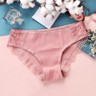 VDOGRIR Sexy nohavičky Dámske bavlnené čipkované nohavičky Spodná bielizeň Bezšvové sexy nohavičky Jednodielne dámske spodné prádlo s nízkym pásom Dámske spodné prádlo Tanga