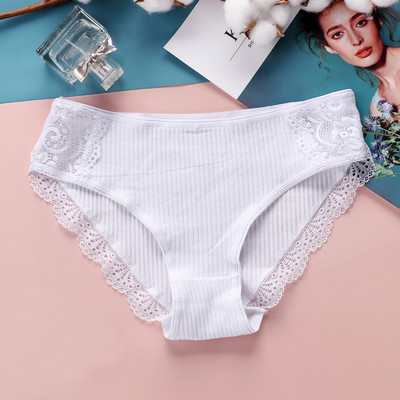 VDOGRIR Sexy nohavičky Dámske bavlnené čipkované nohavičky Spodná bielizeň Bezšvové sexy nohavičky Jednodielne dámske spodné prádlo s nízkym pásom Dámske spodné prádlo Tanga