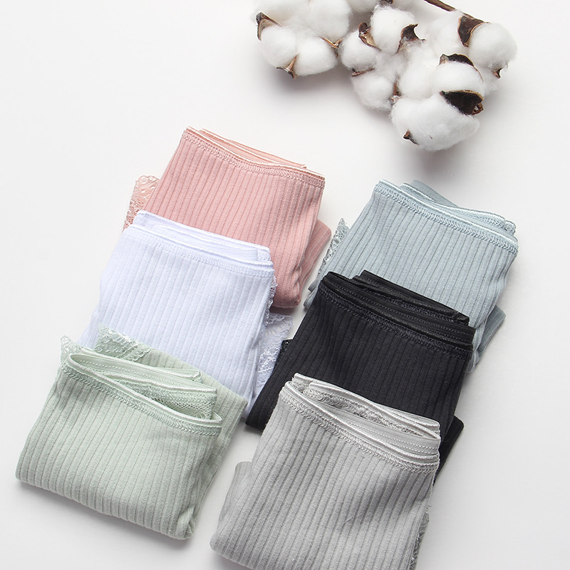 VDOGRIR Sexy nohavičky Dámske bavlnené čipkované nohavičky Spodná bielizeň Bezšvové sexy nohavičky Jednodielne dámske spodné prádlo s nízkym pásom Dámske spodné prádlo Tanga