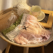 Chiloți sexy din dantelă pentru femei, drăguți cu buline, cu talie mijlocie, chiloți de dimensiuni mari, pentru fete, confortabili, respirabili