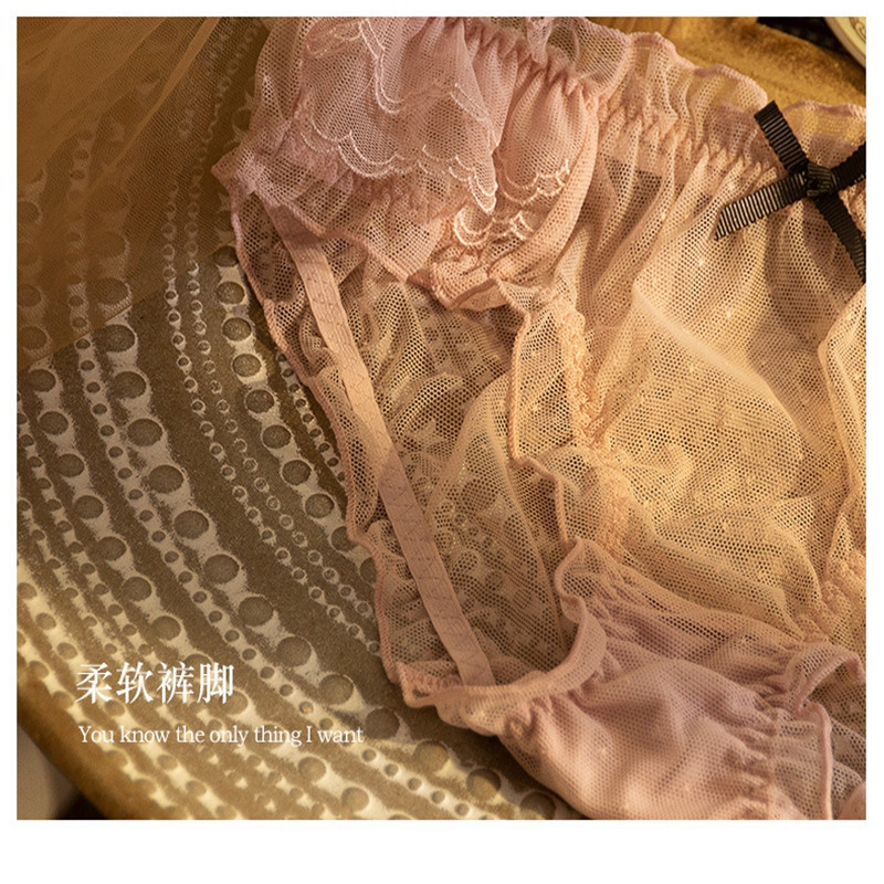 Chiloți sexy din dantelă pentru femei, drăguți cu buline, cu talie mijlocie, chiloți de dimensiuni mari, pentru fete, confortabili, respirabili
