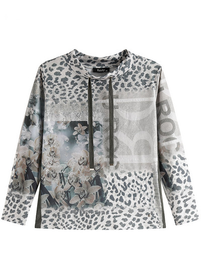 Ženski pulover veće veličine Proljetni šik, elegantan pulover za bucmaste ženske pamučne modne pulover