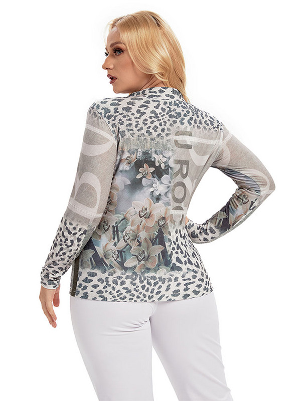 Ženski pulover veće veličine Proljetni šik, elegantan pulover za bucmaste ženske pamučne modne pulover