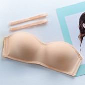 Seksikad rinnahoidjad Push Up õmblusteta aluspesu peo pulmarinnahoidjad Seksikas naistepesu One Pieces Gather Convertible Straps rinnahoidja