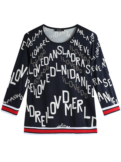 Dámske tričko pre väčšie veľkosti, jarná móda, elegantné tričko vhodné pre okrúhle ženy, bavlnený ležérny top