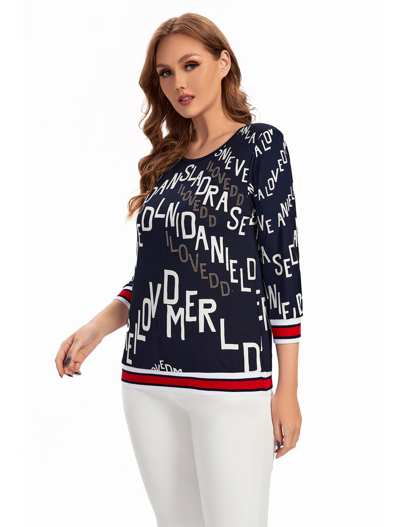 Dámske tričko pre väčšie veľkosti, jarná móda, elegantné tričko vhodné pre okrúhle ženy, bavlnený ležérny top