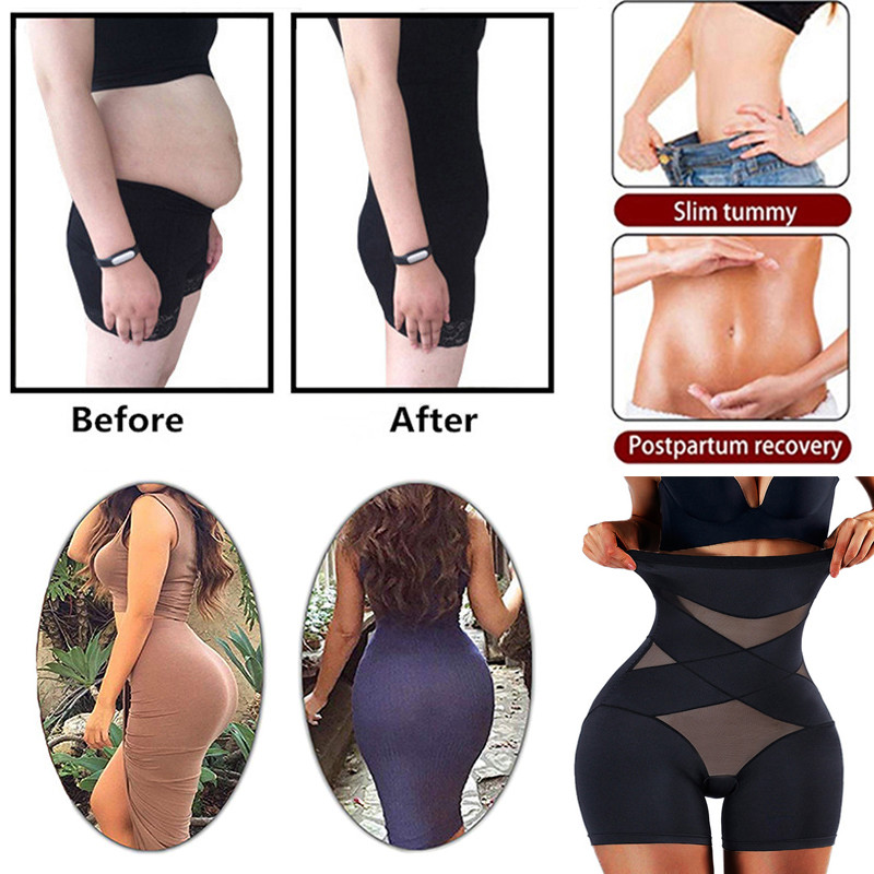 Sexy Bady Shaper Shorty Butt Lifter Dámske tvarujúce bielizeň Tummy Control Dámske vysoké pásové nohavičky Bodyshaper Korzet Brucho