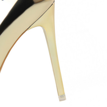 2023 Плюс размер 43 Най-нови дамски 10,5 см високи токчета Златни помпи Женски стриптизьорки Такони Дамски обувки с високи токчета Scarpins Фетиш обувки