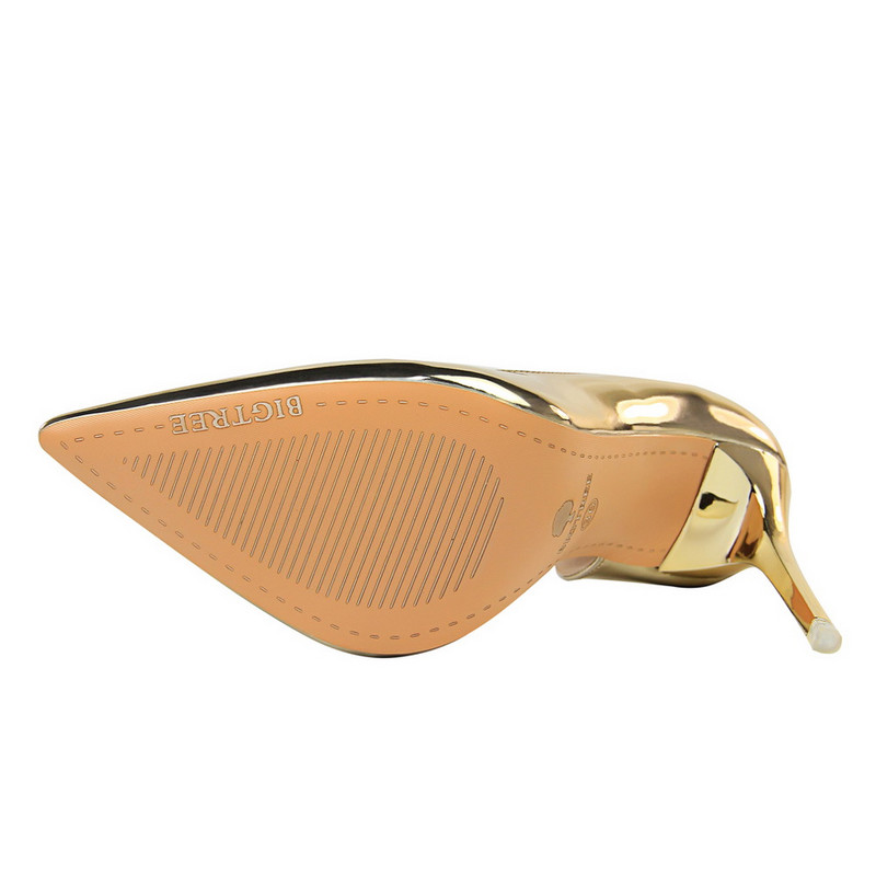 2023. Velika veličina 43 Najnovije ženske cipele s visokom petom od 10,5 cm, zlatne cipele Ženske striptizete Tacons Ženske cipele s visokim petama Scarpins Fetiš cipele