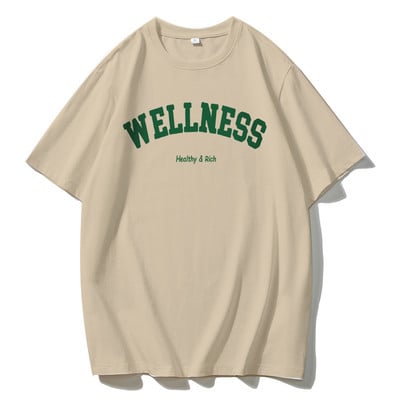 Blessyuki Trendy letné tričká s grafikou a písmenami pre ženy, letné kórejské tričká s krátkym rukávom a výstrihom do V, dámske plus veľkosti, 100% bavlna, základné topy