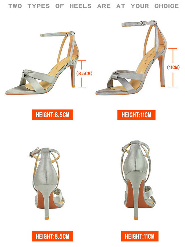 Dámske letné sandále BIGTREE, vysoké podpätky, 11 cm, saténové, dámske lodičky, sexy, vysoké podpätky, duté, dámske sandále