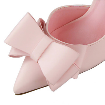 BIGTREE Обувки Дамски помпи с панделка Стилет 10,5 см. Дамски основни помпи с остри пръсти Класически помпи Секси дамски обувки на висок ток 2021