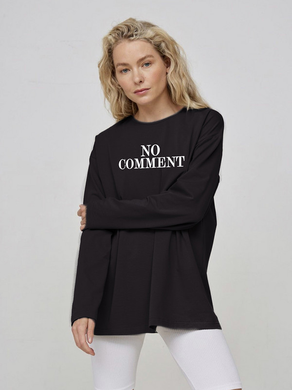 Blessyuki Ženska pamučna majica s printom velike veličine, nova, jesenska, vintage majica s dugim rukavima i O-izrezom, ženska osnovna, jednostavna majica s kratkim rukavima