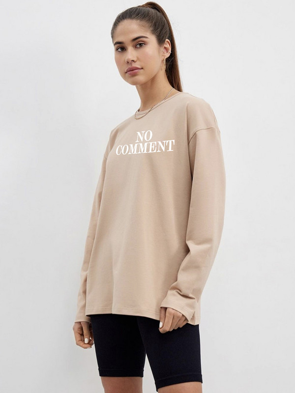 Blessyuki Ženska pamučna majica s printom velike veličine, nova, jesenska, vintage majica s dugim rukavima i O-izrezom, ženska osnovna, jednostavna majica s kratkim rukavima