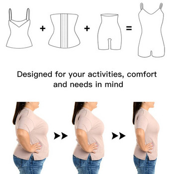 Γυναικεία φορμάκια Shapewear Full Body Shaper Tummy Control Θήκη αδυνατίσματος Ανυψωτικό γλουτών Push Up Thigh Slimmer Abdomen Shapers Corset