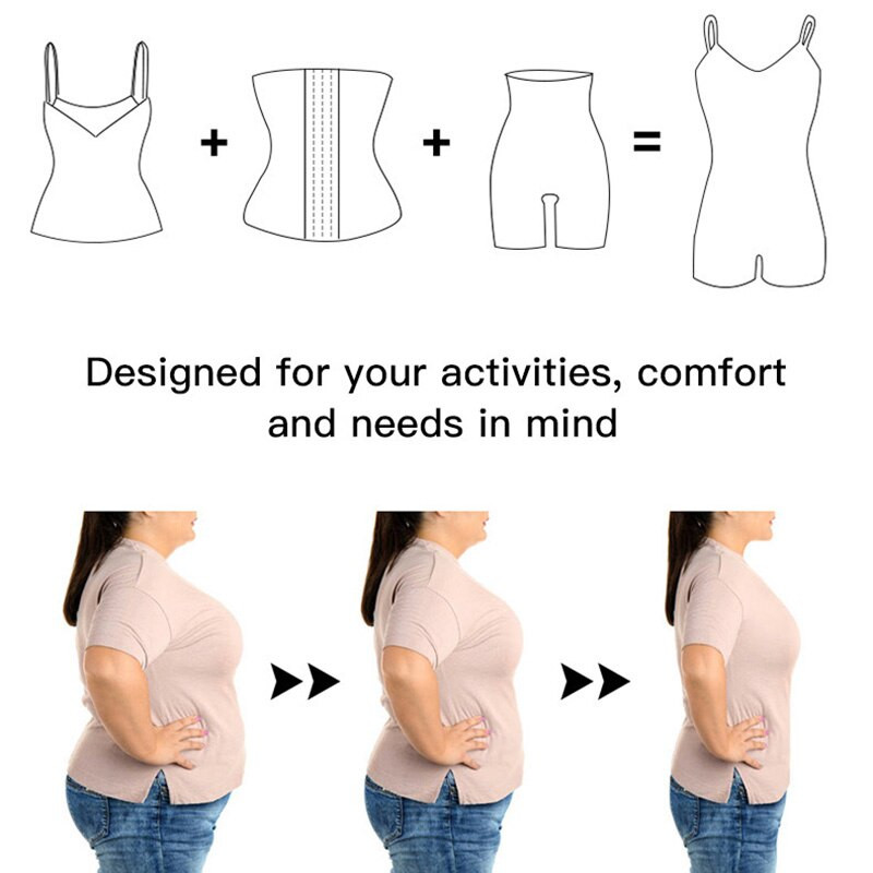 Body pentru femei Shapewear Full Body Shaper Tummy Control Slimming Theath Butt Lifter Push Up Coaps Slimmer Abdomen Shaper Corset