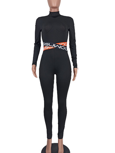 Športové oblečenie Bodycon Rompers Dámske overaly s dlhým rukávom Overal Jednodielny outfit Overaly Streetwear Fitness Overaly 2023