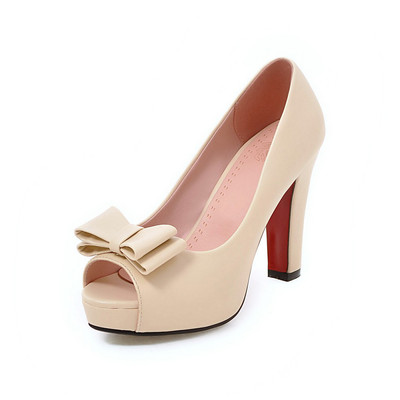 Klasické letné dámske topánky na platforme s vysokým podpätkom, dámske lodičky, sexy otvorené topánky s rybími ústami, dámske sandále s mašľou a dámske sandále