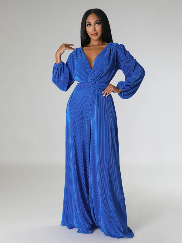 Kombinezon visoke elastičnosti Ženski festivalski kombinezon dugih rukava sa širokim nogavicama Kombinezoni za seksi noćne klubove Jednodijelni kombinezon