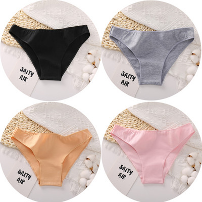 4PCS/Set Pamučne gaćice Ženske seksi gaćice niskog struka Čvrsto prozračno udobno donje rublje Žensko donje rublje M-XXL
