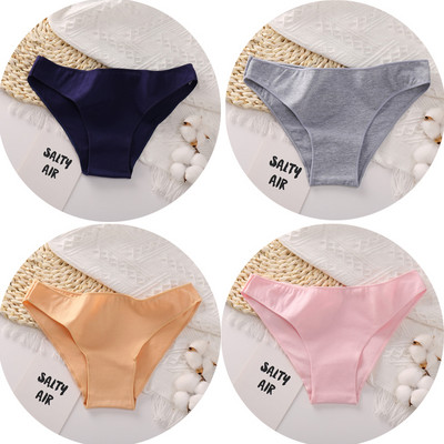 4PCS/Set Pamučne gaćice Ženske seksi gaćice niskog struka Čvrsto prozračno udobno donje rublje Žensko donje rublje M-XXL