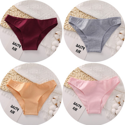 4PCS/Set Pamučne gaćice Ženske seksi gaćice niskog struka Čvrsto prozračno udobno donje rublje Žensko donje rublje M-XXL