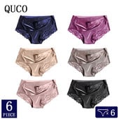 6kom/lot QUCO seksi žensko donje rublje Visokokvalitetne ženske gaćice Bešavne Calvin donje rublje Jednobojno donje rublje niskog struka žensko donje rublje