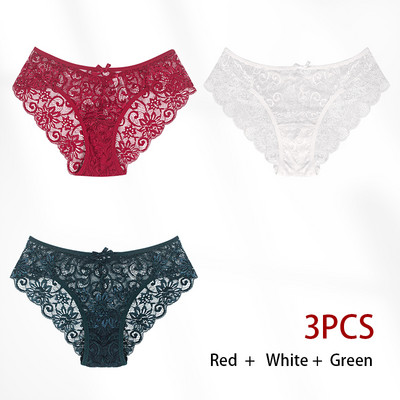 Dámske sexy nohavičky s výšivkou, priehľadné spodné prádlo, pohodlné nohavičky s nízkym pásom, vykladané spodné prádlo, tanga