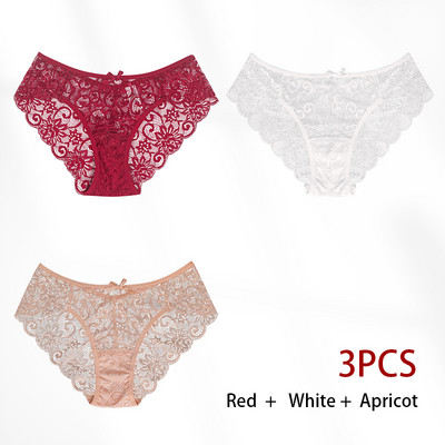Dámske sexy nohavičky s výšivkou, priehľadné spodné prádlo, pohodlné nohavičky s nízkym pásom, vykladané spodné prádlo, tanga