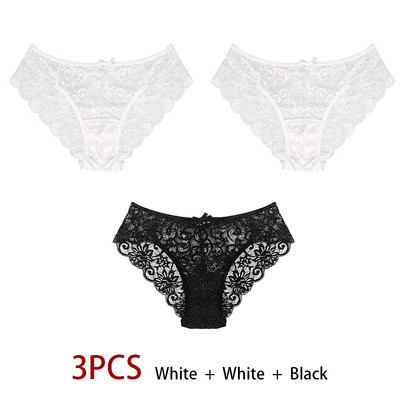 Dámske sexy nohavičky s výšivkou, priehľadné spodné prádlo, pohodlné nohavičky s nízkym pásom, vykladané spodné prádlo, tanga