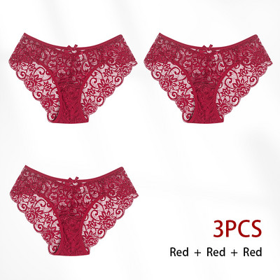 Dámske sexy nohavičky s výšivkou, priehľadné spodné prádlo, pohodlné nohavičky s nízkym pásom, vykladané spodné prádlo, tanga