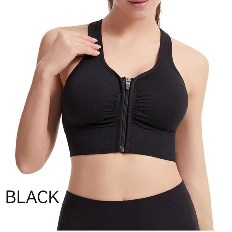 Ženski bešavni grudnjak Donje rublje Kamizol Crop Top Crna ML Prozračna Gather Up Sport Fitness Yoga Ležerno ljeto