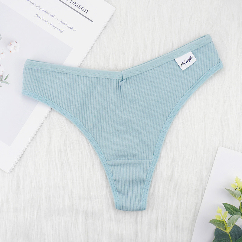 Seksi donje rublje Gaćice Ženske duboke tange Pamučne G string Ženske Sex Sport Tanga Thread Prozračne kratke hlače 3 kom/puno