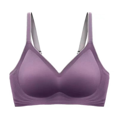 lenjerie de corp pentru femei de dimensiuni plus mari, fără sudură, sexy, fără sutien cu inel de oțel, push-ups, confortabil, strâns, rezistent la șocuri