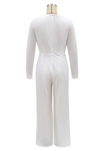 Κομψές γυναικείες φόρμες και ολόσωμες φόρμες OL STYLISH LADY 2021 Άνοιξη φθινόπωρο, μακρυμάνικο, λευκό λαιμό, με κουμπιά φόρμες