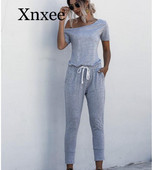 Ljeto Jedno rame Džepovi na vezanje Duge hlače Seksi kombinezon Ženski kratki rukavi Ležerna odjeća Ulična odjeća Kombinezoni za plažu