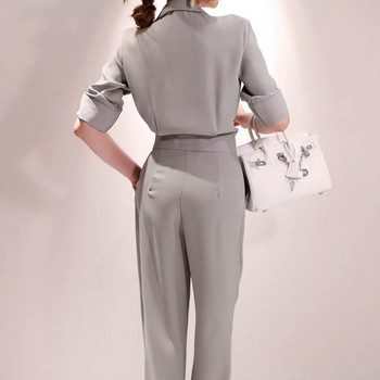 νέα άφιξη μόδα καλοκαιρινές φόρμες γυναικείες OL κομψές κοντομάνικες street style ιδιοσυγκρασία απλές σιφόν λεπτές φόρμες