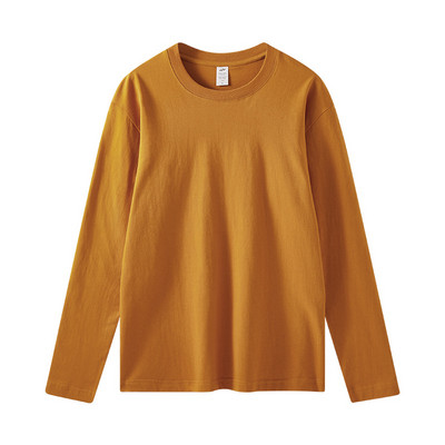 KANNISAK Dámske tričká s dlhým rukávom, kvalitné 100% bavlnené ležérne tričko Harajuku, jednofarebné, s výstrihom do O-neck, nadrozmerné, pre páry, základné tričko