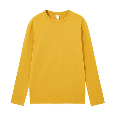 KANNISAK Dámske tričká s dlhým rukávom, kvalitné 100% bavlnené ležérne tričko Harajuku, jednofarebné, s výstrihom do O-neck, nadrozmerné, pre páry, základné tričko