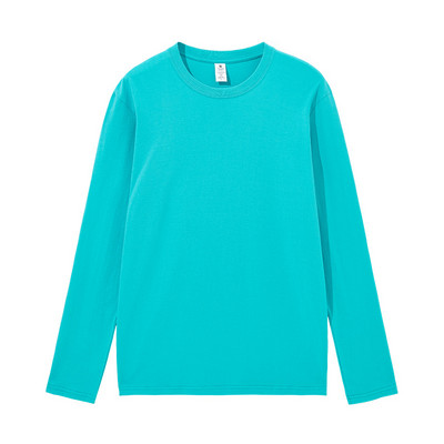 KANNISAK Dámske tričká s dlhým rukávom, kvalitné 100% bavlnené ležérne tričko Harajuku, jednofarebné, s výstrihom do O-neck, nadrozmerné, pre páry, základné tričko