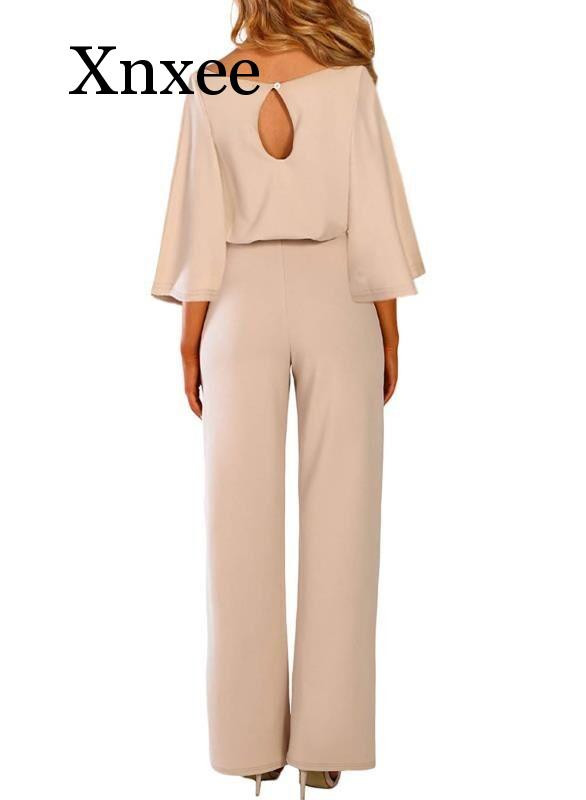 Ženski kombinezon Jesen, ležerno odijelo s širokim hlačama dugih rukava, Elegantno odijelo za uredske dame, vintage hlače, modni kombinezon