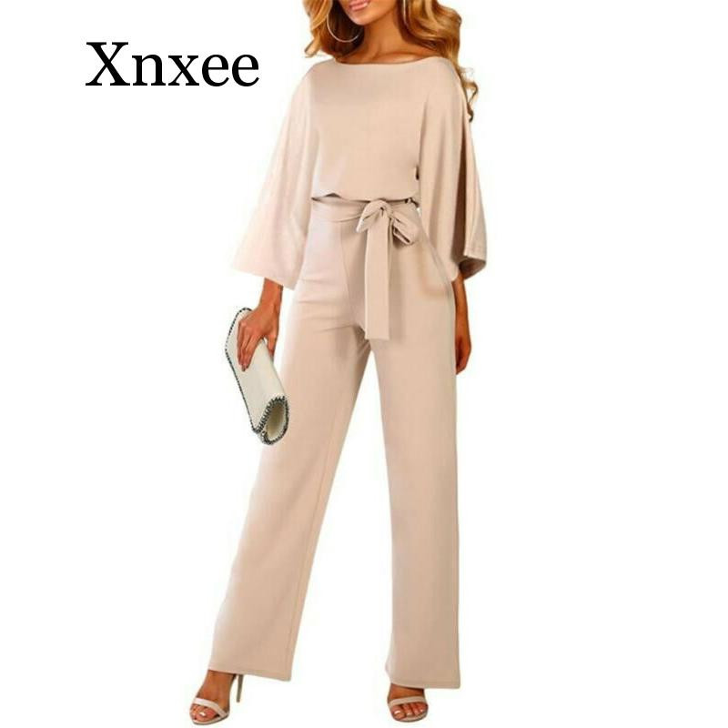 Ženski kombinezon Jesen, ležerno odijelo s širokim hlačama dugih rukava, Elegantno odijelo za uredske dame, vintage hlače, modni kombinezon