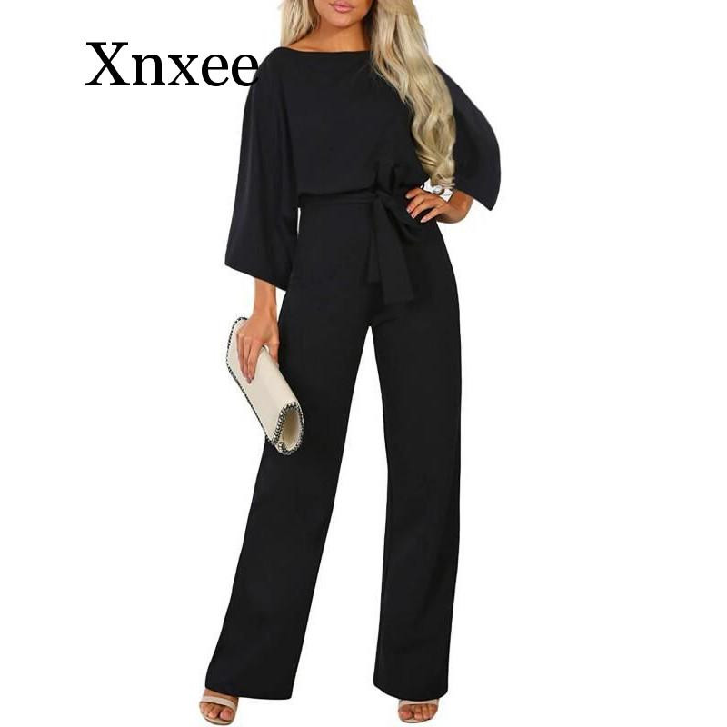 Ženski kombinezon Jesen, ležerno odijelo s širokim hlačama dugih rukava, Elegantno odijelo za uredske dame, vintage hlače, modni kombinezon