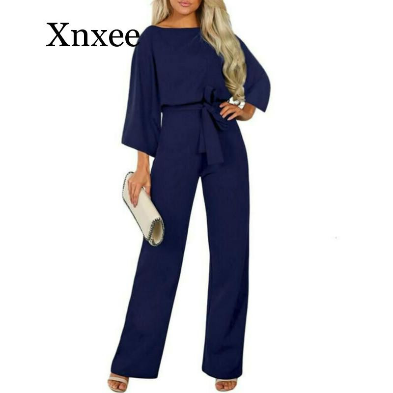 Ženski kombinezon Jesen, ležerno odijelo s širokim hlačama dugih rukava, Elegantno odijelo za uredske dame, vintage hlače, modni kombinezon