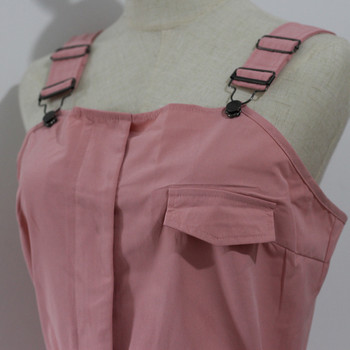 Γυναικείες φόρμες Casual Cargo Ζαρτιέρες Playsuit Αμάνικο O λαιμόκοψη Ολόσωμη φόρμα με ζώνη τσέπης Κομψό Streetwear Pencil παντελόνι